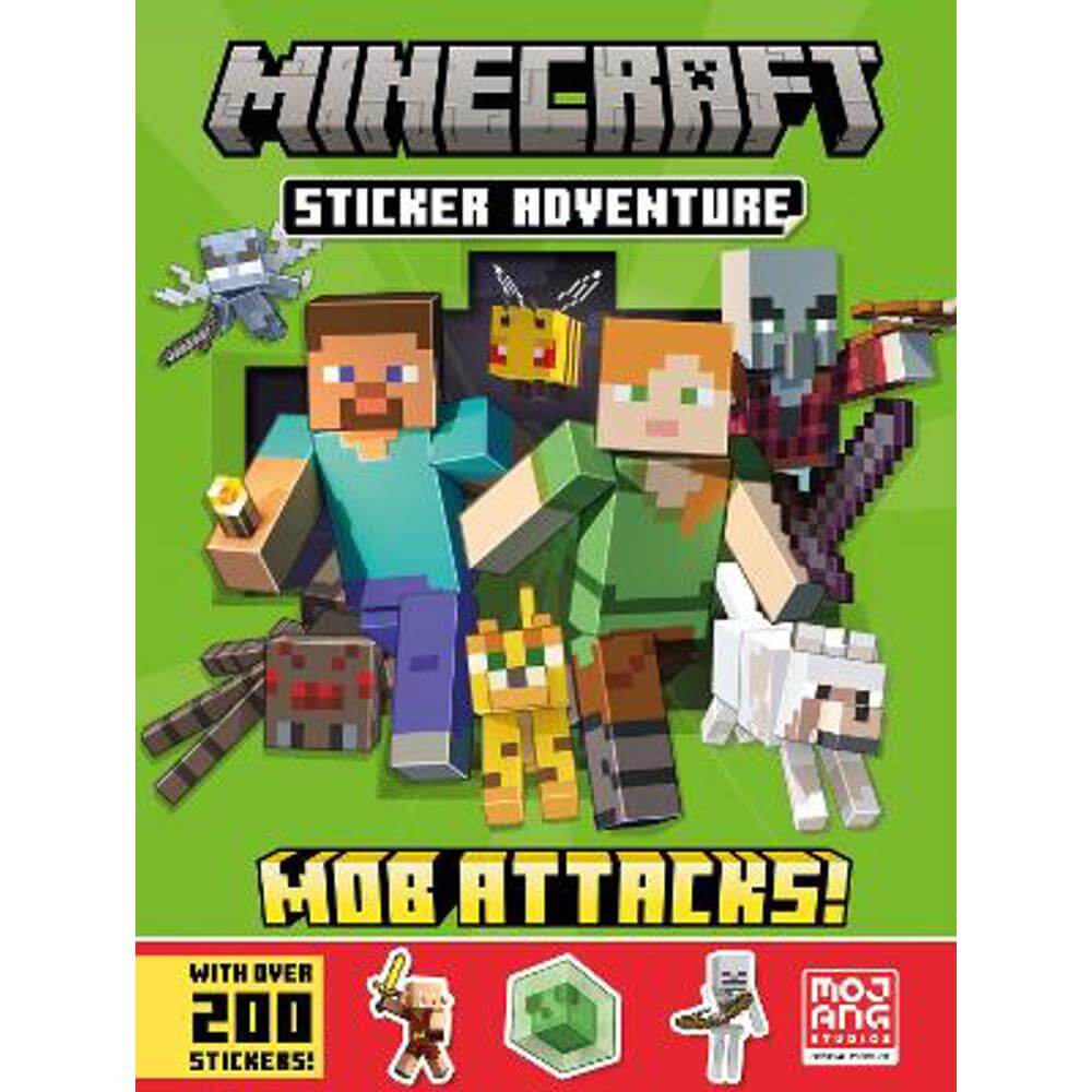 Minecraft Sticker Adventure: Mob Attacks! (Paperback) - Mojang AB